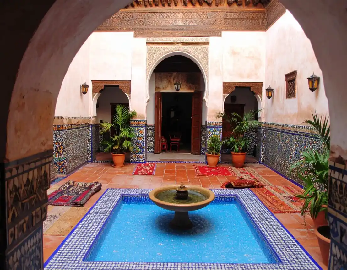 Traditional riad in Morocco